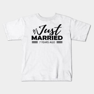 7th Wedding Anniversary - 7 years anniversary Kids T-Shirt